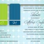 Towel Bridal Shower Invitation - Custom Colors