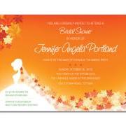 Fall Bride Shower Invitations
