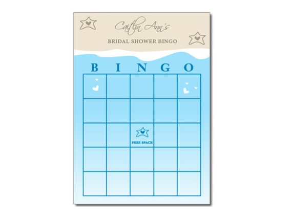 Ocean / Beach Themed Bingo Game Pdf